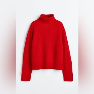 Repartee Women’s Red Turtle Neck Sweater